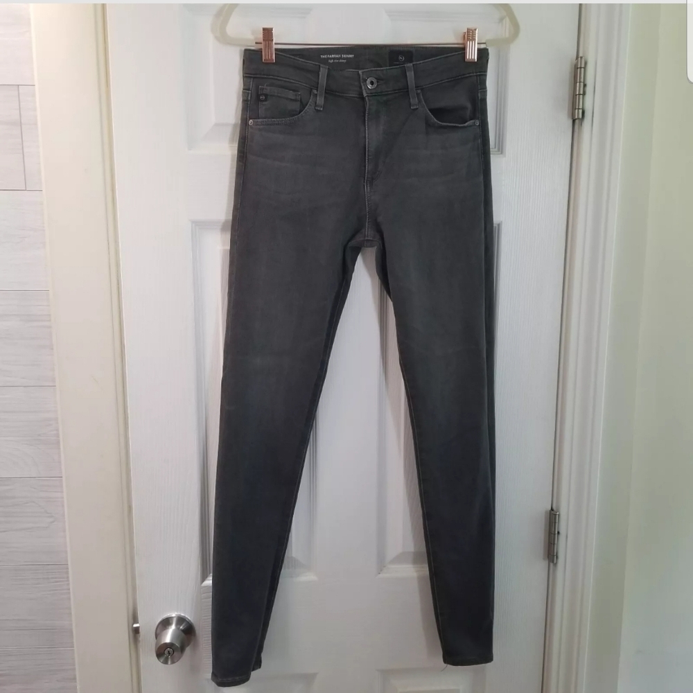 AG Adriano Goldschmied Gray Skinny Ankle Jeans 27R